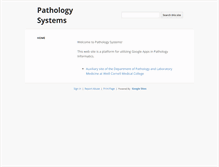 Tablet Screenshot of pathologysystems.org